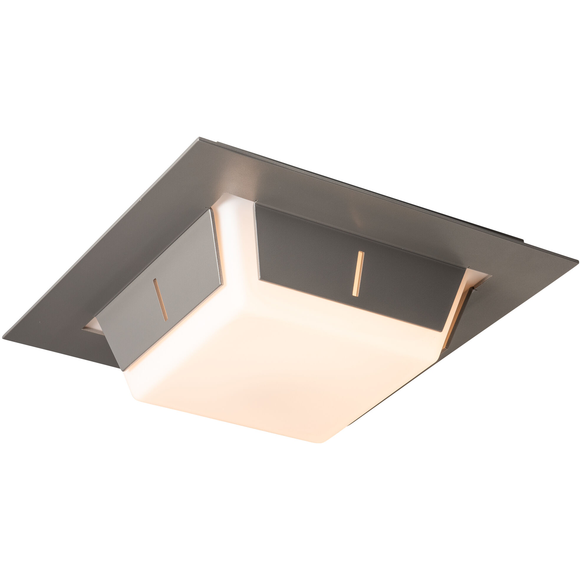 Linea LED 16 inch Coastal Burnished Steel Outdoor Flush Mount