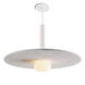 Combi LED 20 inch Matte White Pendant Ceiling Light, Suspension / Flush Mount 2-in-1
