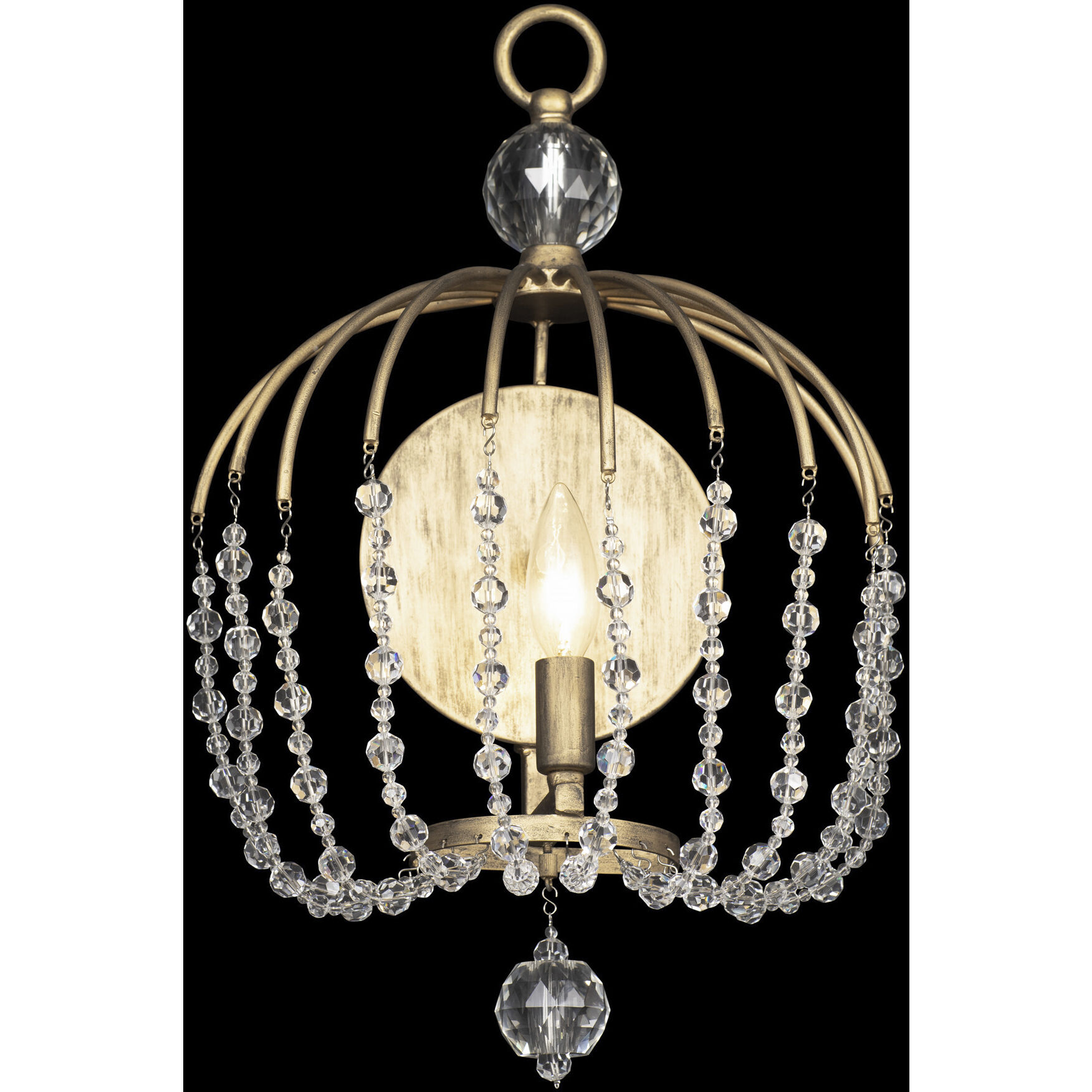Voliere Sconce Wall Light in Havana Gold