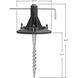 EZ Anchor LED 24 inch Black Post Lighting, Easy Installation 
