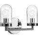 Signal 2 Light 13.5 inch Polished Chrome Bath Vanity Wall Light
