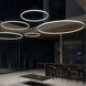 Luna LED 62 inch Satin Black Pendant Ceiling Light
