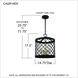 Calais 4 Light 14.75 inch Earth Black Pendant Ceiling Light