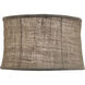 Ellie Natural Burlap 14 inch Lampshade, Drum