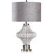 Charlotte 34 inch 150 watt Natural and Gold and Charcoal and Light Grey Table Lamp Portable Light