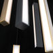 Chaos LED 17 inch Black and Aged Brass Multi-Light Pendant Ceiling Light in 5, 17in., Black Aged Brass/Black