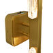 Curva LED 4.7 inch Brass Vanity Light Wall Light