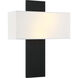 Stafford LED 14 inch Matte Black Wall Sconce Wall Light