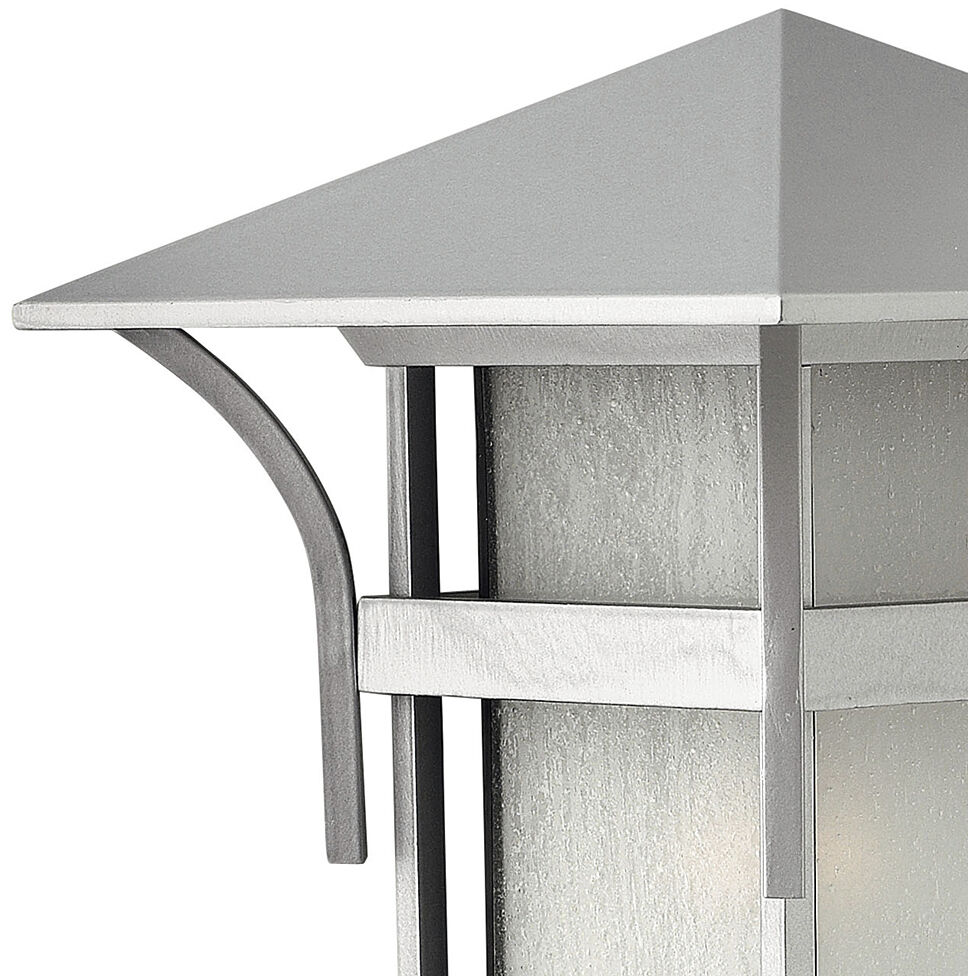 Estate Series Harbor Outdoor Wall Mount Lantern in Titanium, Non-LED, Medium