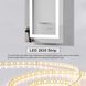 Riven 40 X 30 inch White LED Mirror