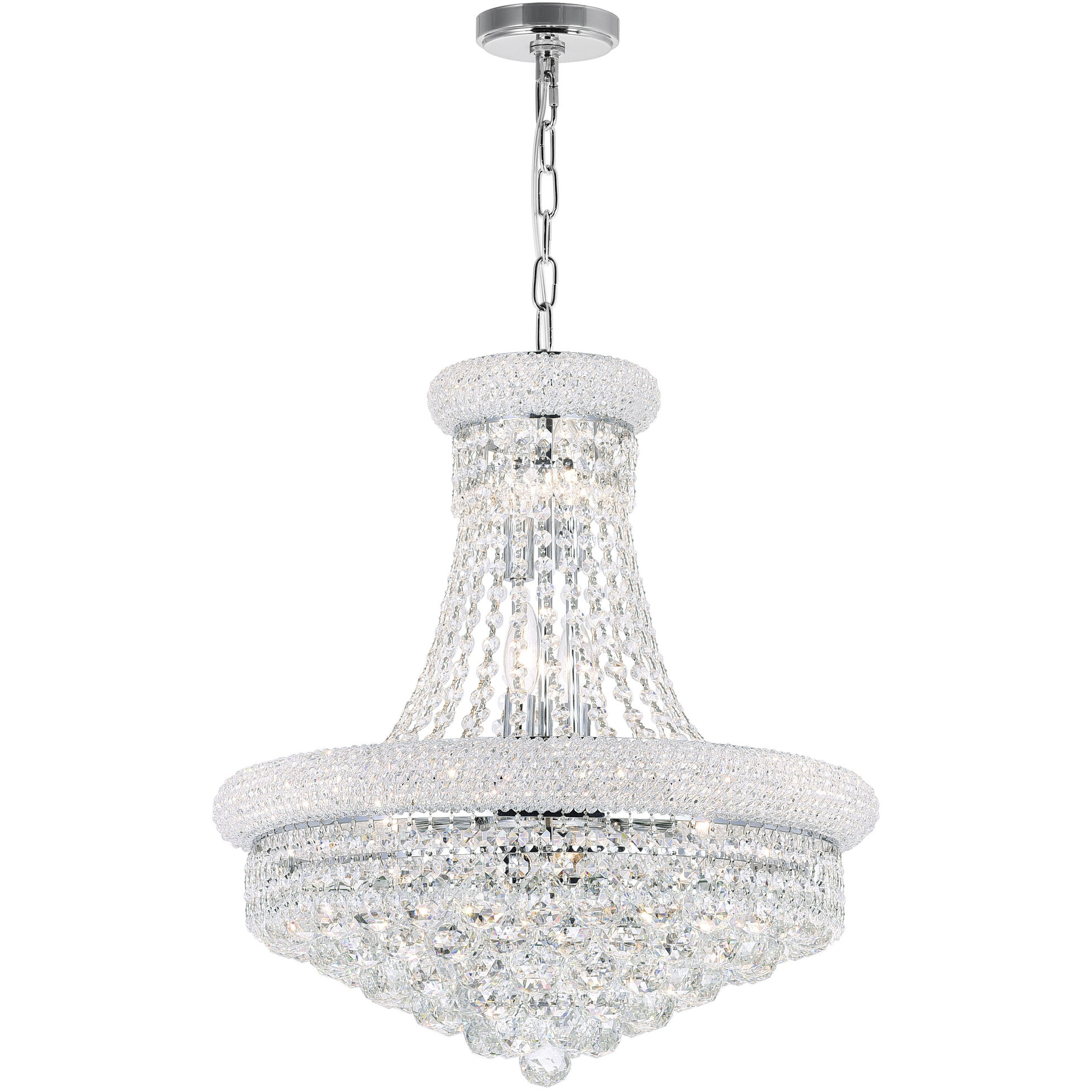 Empire 14 Light 20 inch Chrome Down Chandelier Ceiling Light