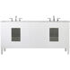 Park Avenue 72 X 22 X 35 inch White Vanity Sink Set