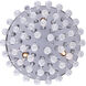 Madison 3 Light 12 inch Chrome Flush Mount Ceiling Light
