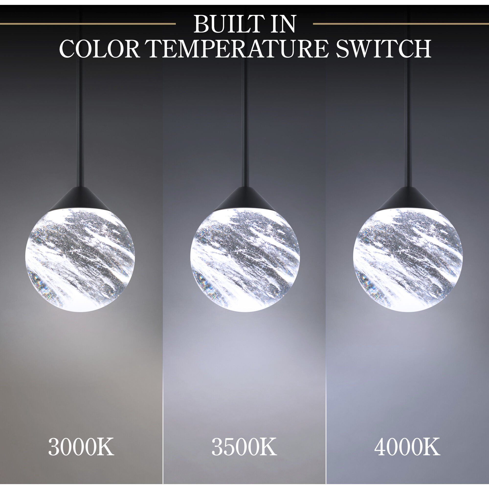 Beyond Quest LED 5.5 inch Black Multi-Light Pendant Ceiling Light, Linear Canopy
