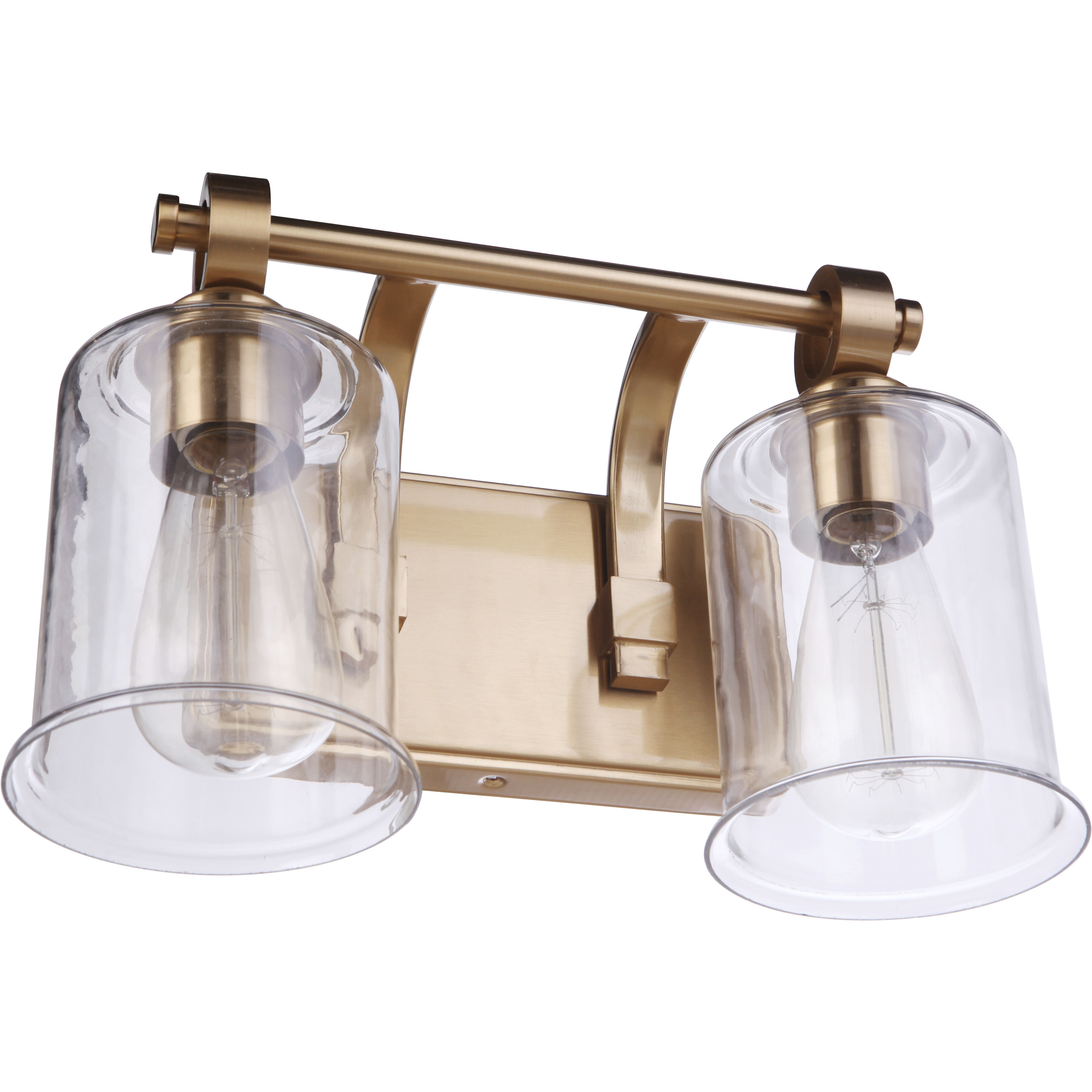 Romero 2 Light 14 inch Satin Brass Vanity Light Wall Light