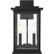 Ringgold 2 Light 16 inch Black Outdoor Wall Sconce