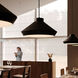 Koma 1 Light 15 inch Satin Black Pendant Ceiling Light