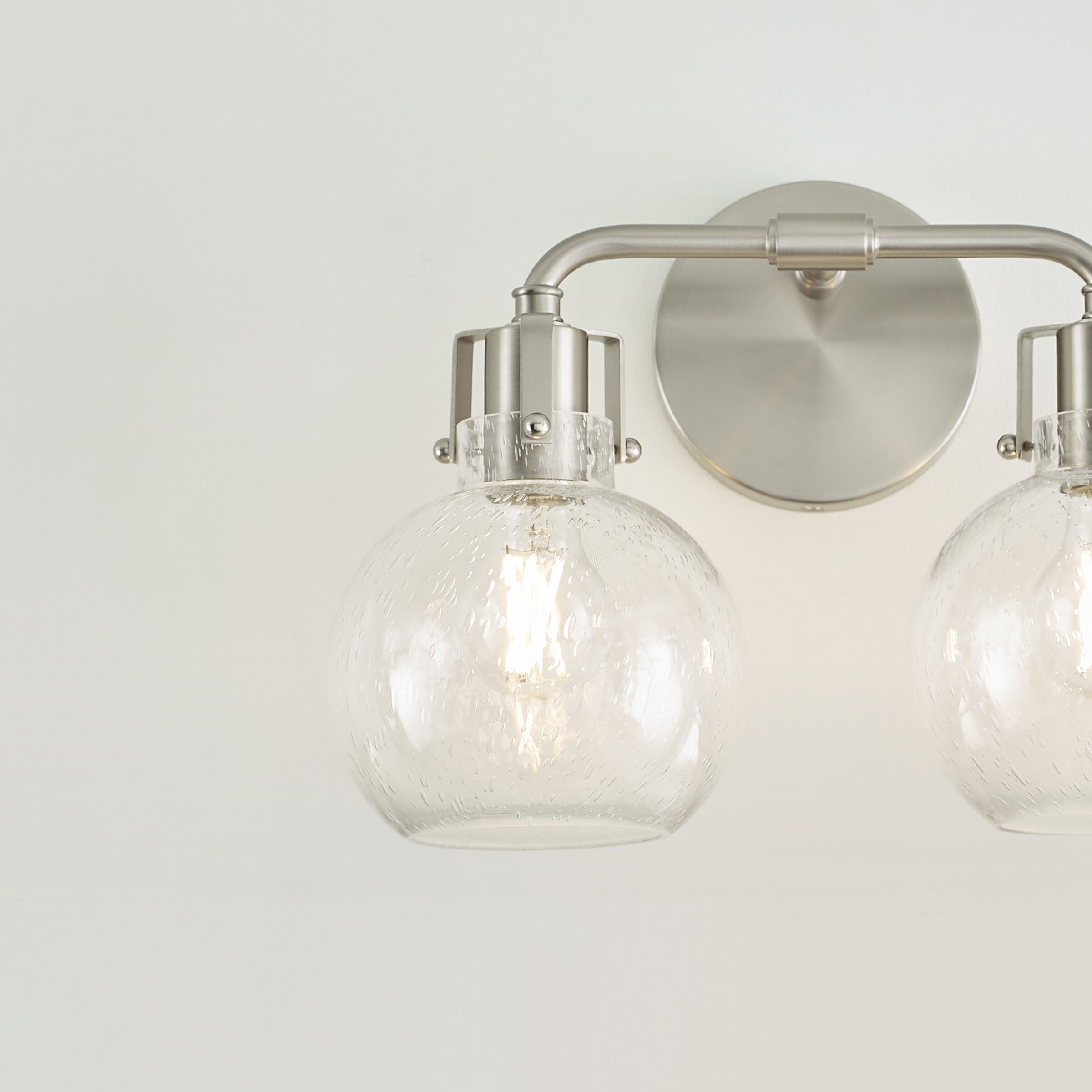 Sean Lavin Clara 2 Light 14.75 inch Satin Nickel Vanity Light Wall Light