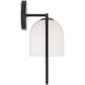 Zeek Sconce Wall Light in Matte Black