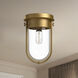Alora Mood Cyrus 1 Light 7.5 inch Aged Gold Flush Mount Ceiling Light