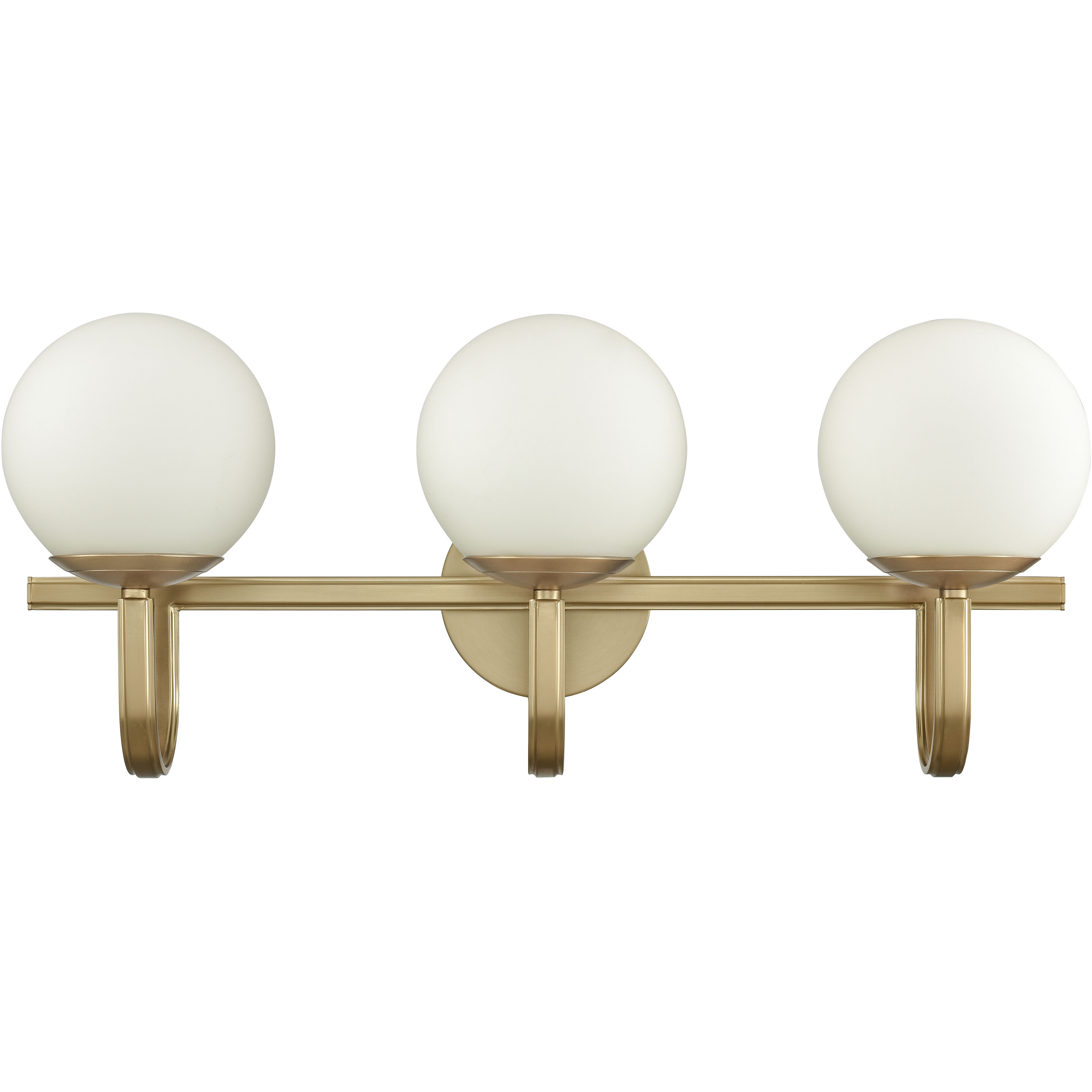 Caroline 3 Light 24 inch Brushed Gold Vanity Light Wall Light