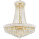 Empire 18 Light 28 inch Gold Down Chandelier Ceiling Light