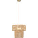 Bungalow Heaven 4 Light 16 inch Soft Brass Pendant Ceiling Light