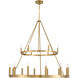 Dutton 18 Light 42.75 inch Signature Brass Chandelier Ceiling Light