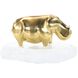 Brass Hippo 10.75 X 6.75 inch Sculpture