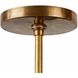 Daniella 3 Light 34 inch Vintage Brass Flush Mount Ceiling Light