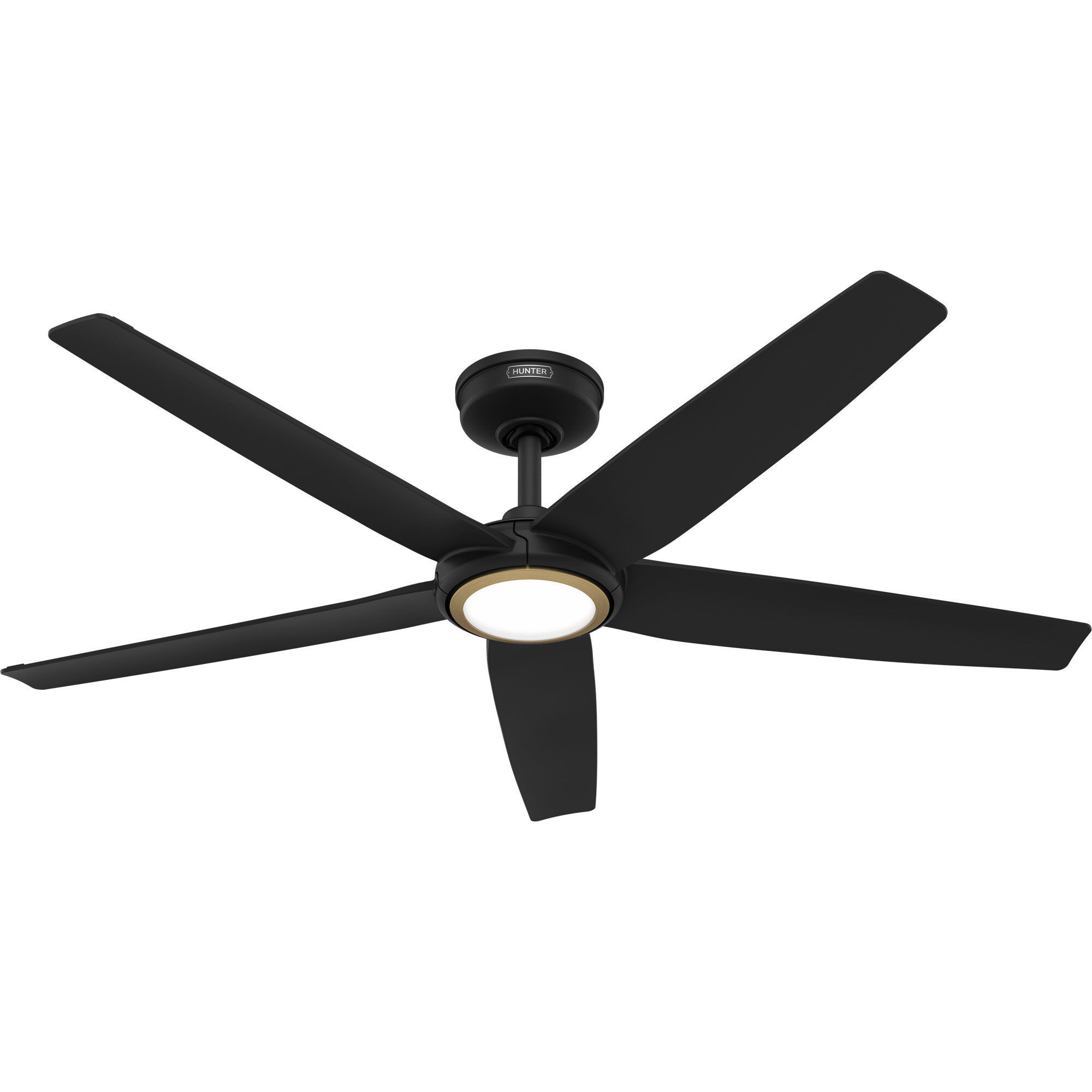 Zentech 52 inch Matte Black Outdoor Ceiling Fan
