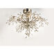Cluster LED 28.5 inch Polished Nickel Semi-Flush Mount Ceiling Light