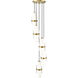Cayden 5 Light 12 inch Modern Gold Chandelier Ceiling Light