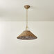 Davida 1 Light 20 inch Aged Brass Pendant Ceiling Light