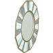 Montauk 33 X 33 inch Gray/Cream/Blue Wood Wall Mirror