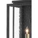 Wright 1 Light 19.5 inch Midnight Outdoor Wall Sconce, Small