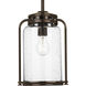 Botta 1 Light 8 inch Antique Bronze Outdoor Hanging Lantern, Medium