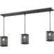 Meridional 3 Light 50 inch Bronze Linear Chandelier Ceiling Light