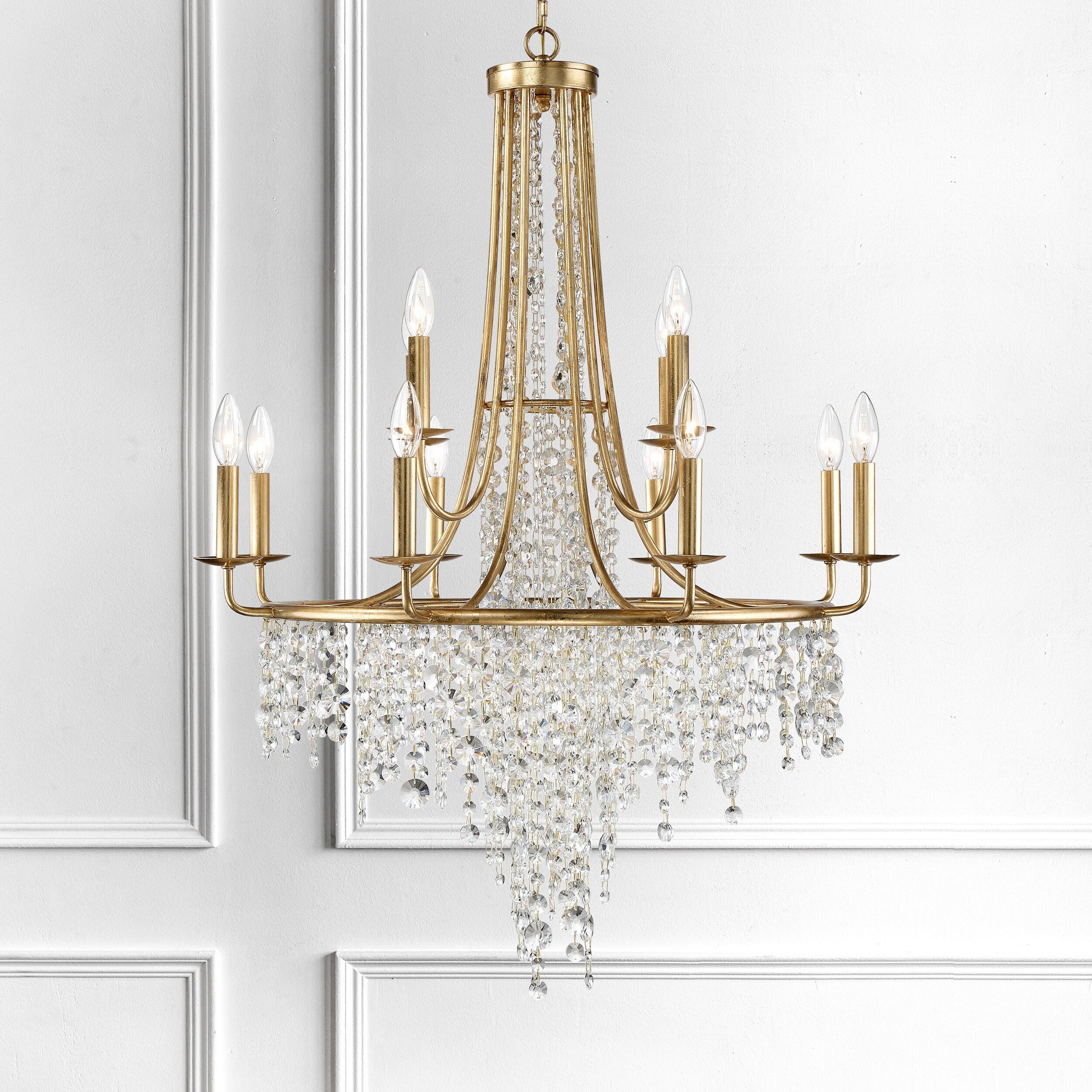 Gabrielle 12 Light 30 inch Antique Gold Chandelier Ceiling Light