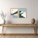 Whimsical Bloom / Whimsical Dream / Whimsical Oasis Pink and Green and Blue and Teal Framed Art, Propac