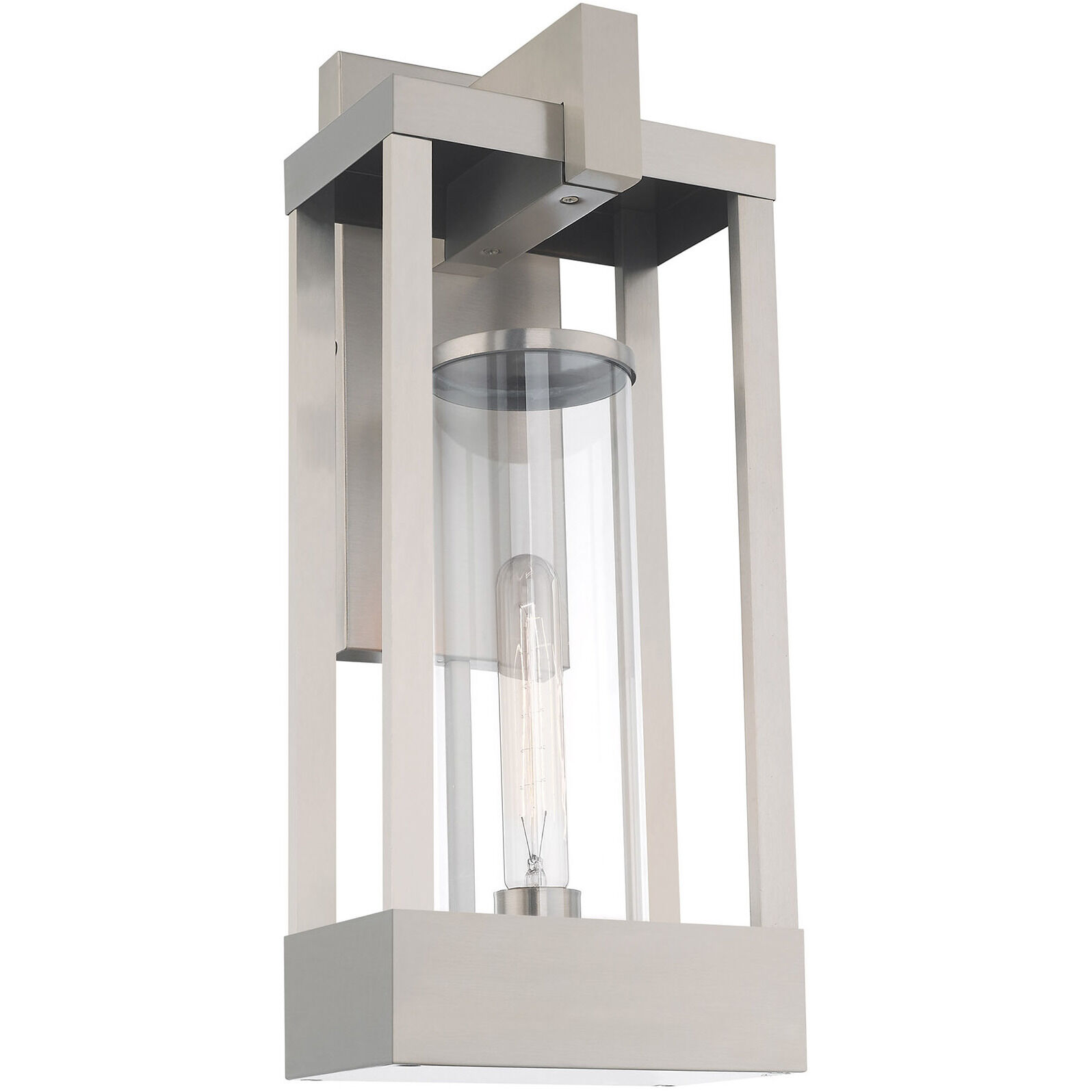 Delancey 1 Light 20 inch Brushed Nickel Outdoor Wall Lantern