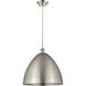 Ballston Dome LED 16 inch Brushed Satin Nickel Mini Pendant Ceiling Light