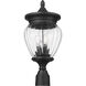 Davina 3 Light 20.25 inch Black Outdoor Post Mounted Fixture in G9
