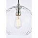 Cashel 1 Light 10 inch Chrome Pendant Ceiling Light