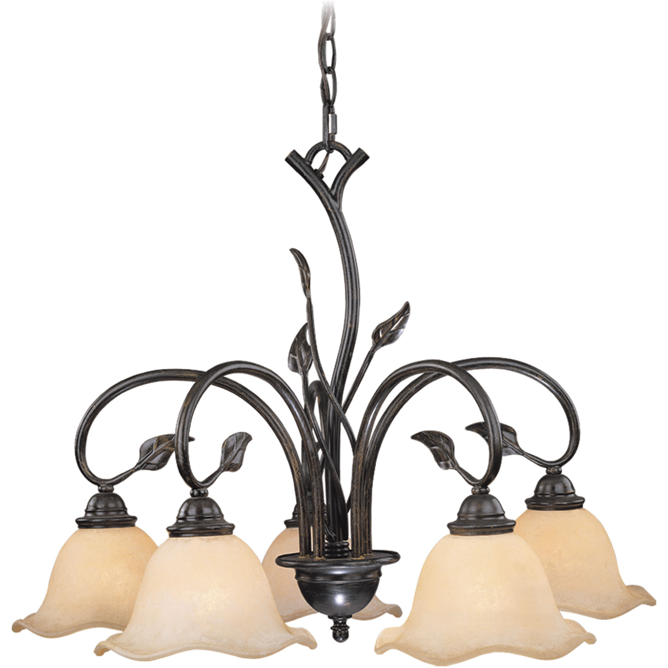 Vine LED 25 inch Oil Shale Chandelier Ceiling Light