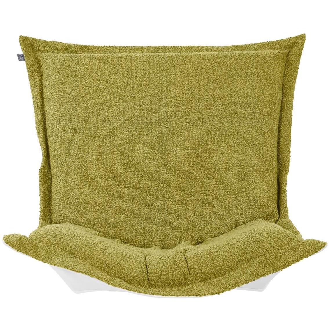 Alicante Moss Patio Scroll Puff Chair Cover & Cushion