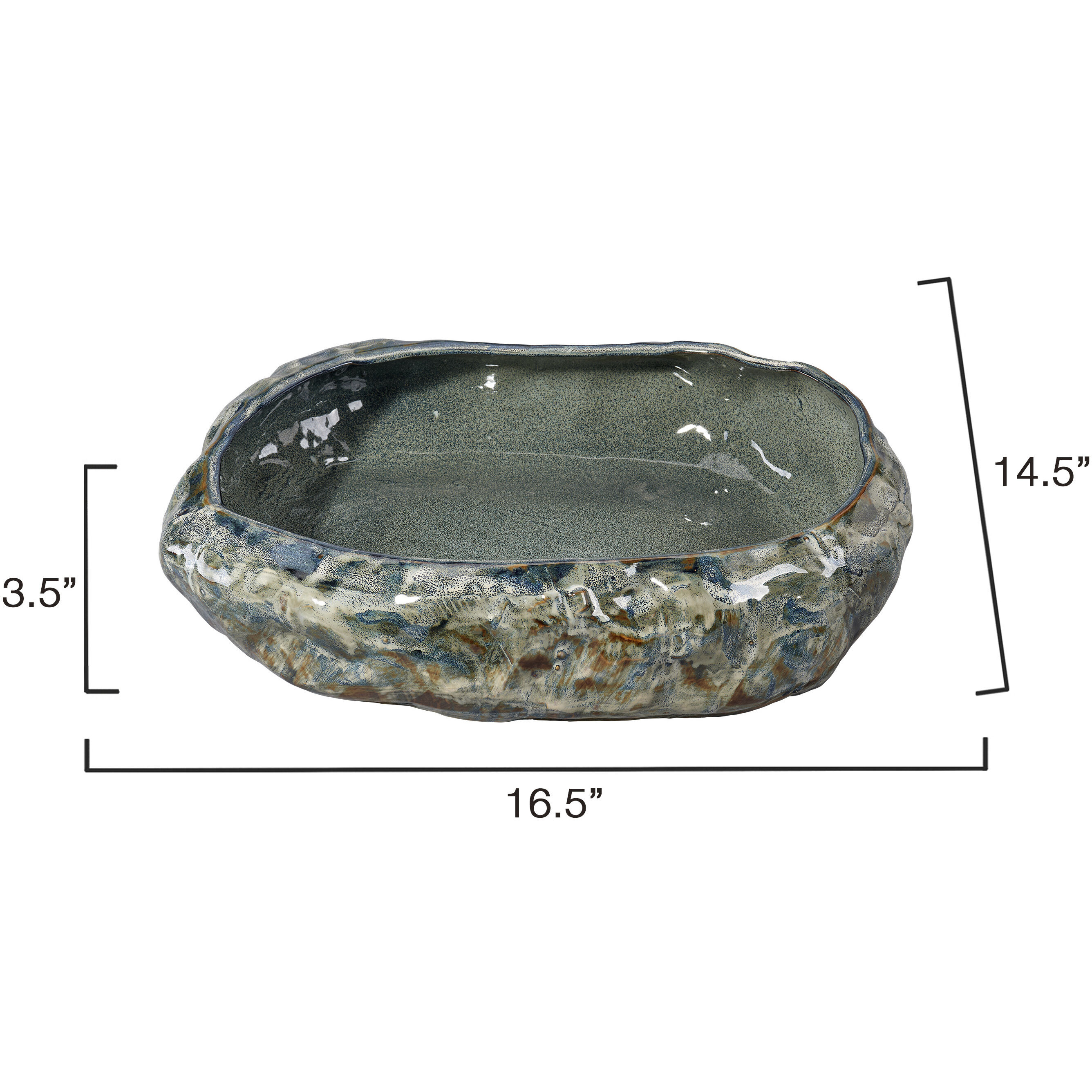 Unearthed 16.5 X 3.5 inch Bowl