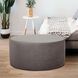 Bella 18 inch Pewter Gray Ottoman
