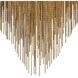 Heiress 6 Light 48 inch Antique Brass Linear Chandelier Ceiling Light