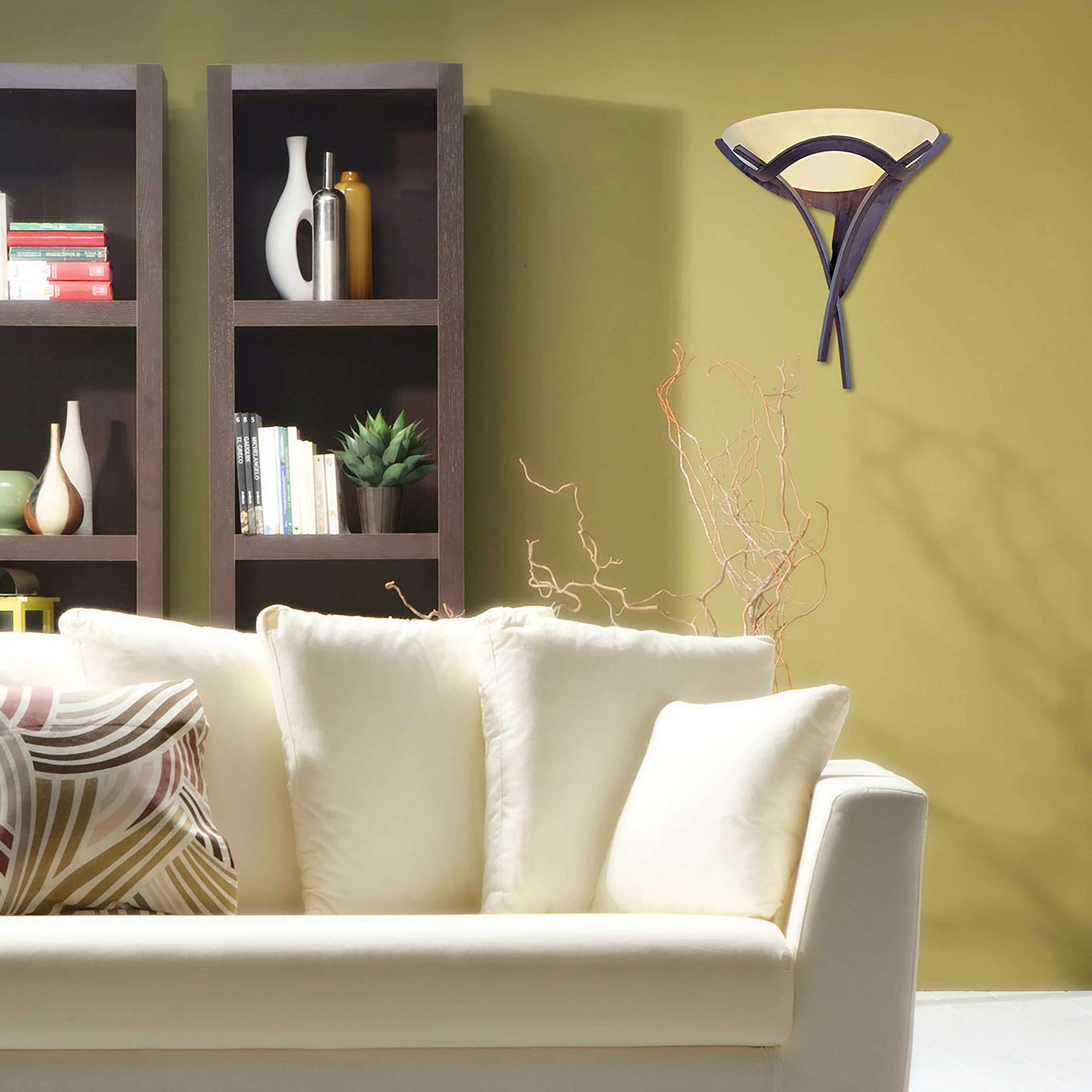 Aurora 1 Light 16 inch Antique Bronze Sconce Wall Light